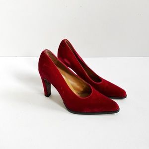 Sergio Rossi | Red Velvet Heels